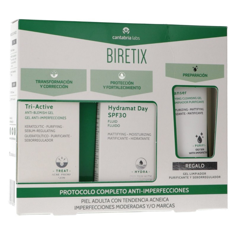 Biretix Triactive Gel 30 ml + Hydramat Day Sp30 50ml + Cleanser 75 ml Biretix Triactive Gel 30 ml + Hydramat Day Sp30 50ml + Cleanser 75 ml