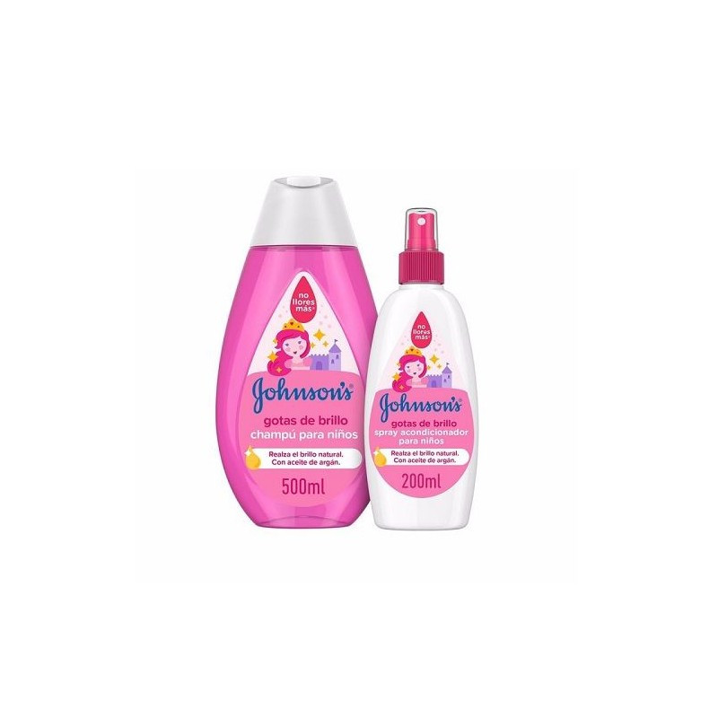 Johnsons Baby Pack Champu Gotas Brillo 500 Ml + Spray Acondicionador 200 Ml Johnsons Baby Pack Champu Gotas Brillo 500 Ml + Spray Acondicionador 200 Ml