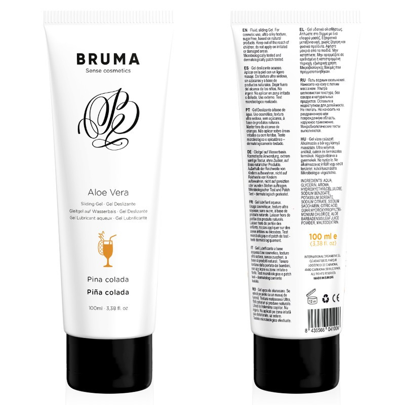 Bruma Gel Deslizante Con Aloe Vera Sabor A Piña Colada 100 ml Bruma Gel Deslizante Con Aloe Vera Sabor A Piña Colada 100 ml