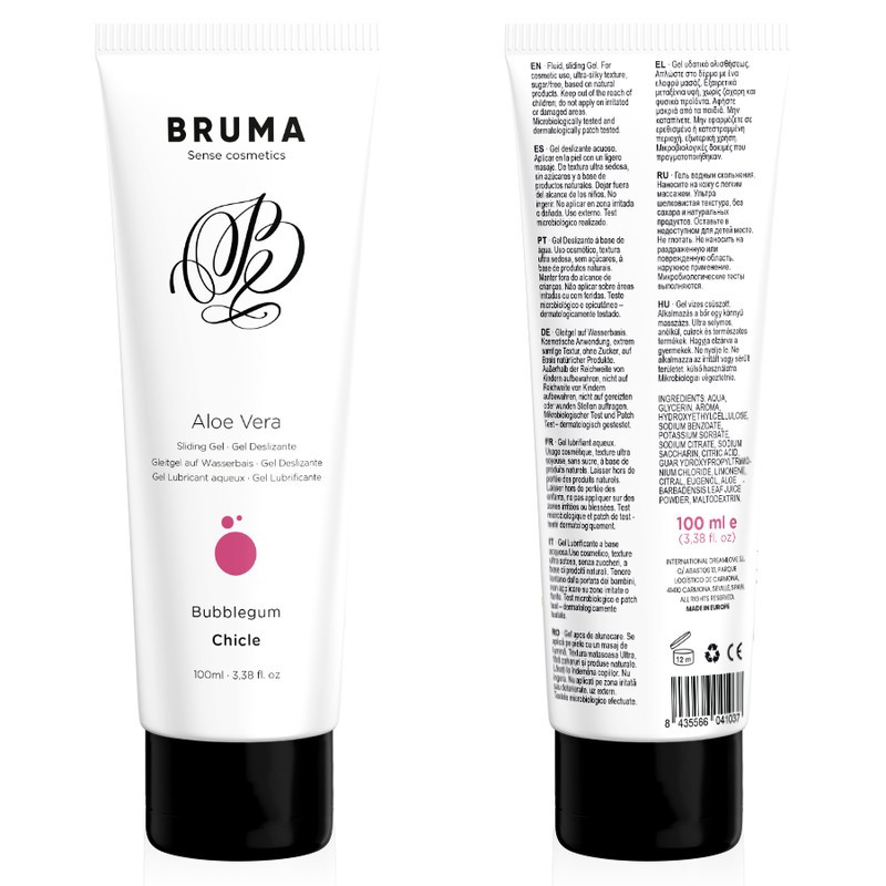 Bruma Gel Deslizante Con Aloe Vera Sabor A Chicle 100 ml Bruma Gel Deslizante Con Aloe Vera Sabor A Chicle 100 ml