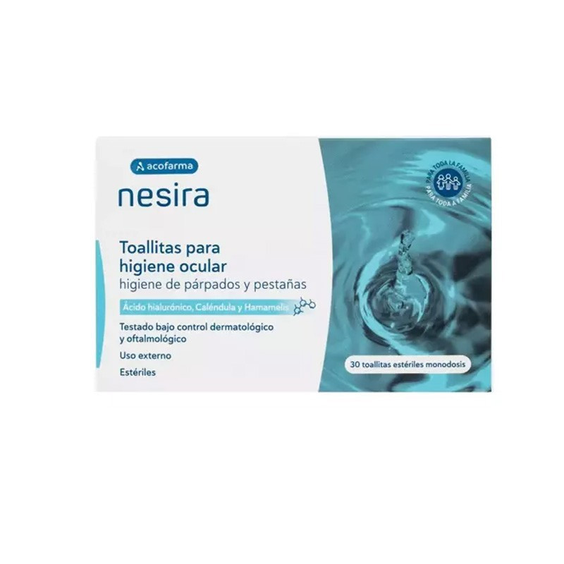 Nesira Toallitas Para Higiene Ocular  30 Unidades