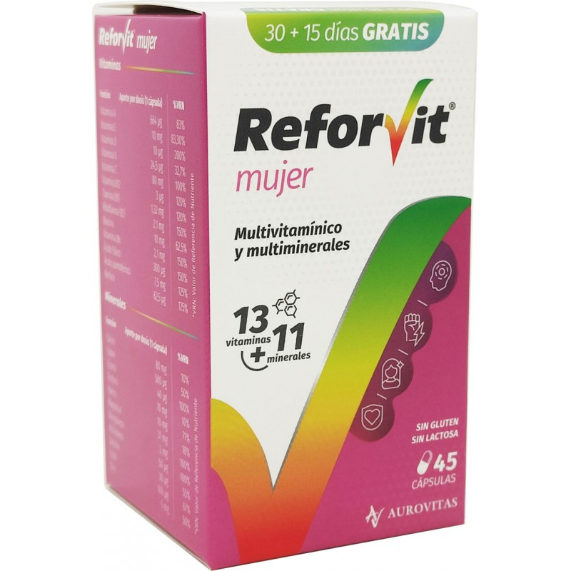 Reforvit Mujer 45 Capsulas Bote Reforvit Mujer 45 Capsulas Bote