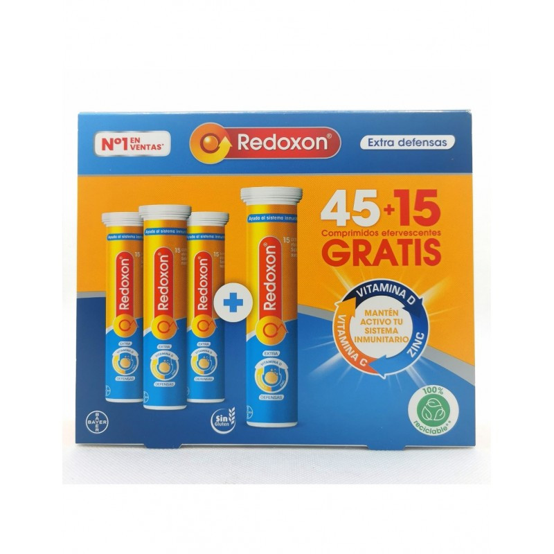 Redoxon Extra Defensas 45 comprimidos + 15 Comprimidos regalo
