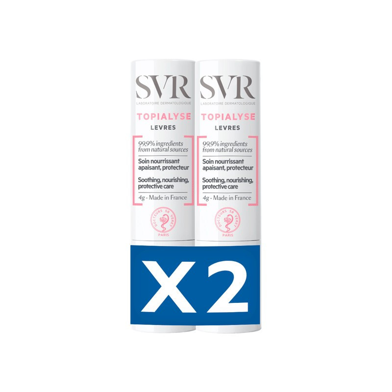 SVR Topialyse Stick Labial 4 Gr + 4 Gr Duplo Promocion