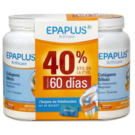 Epaplus Arthicare Colágeno + Silicio Sabor Limon 334 Gramos + 334 Gramos Duplo