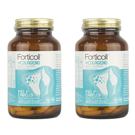 Forticoll Colágeno Bio Activo Piel y Cabello 120 comprimidos + 120 Comprimidos Duplo
