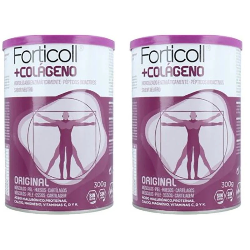 Forticoll Colageno Bioactivo 300g + 300g Duplo promocion