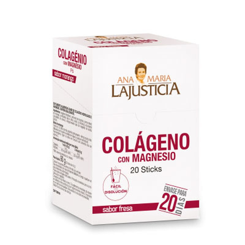 Ana Maria Lajusticia Colageno con Magnesio Sticks Fresa Ana Maria Lajusticia Colageno con Magnesio Sticks Fresa
