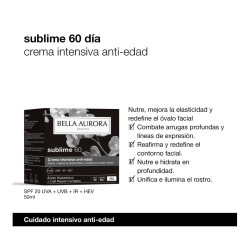 Sublime 60 Día Crema Intensiva Antiedad 50 ml Bella Aurora