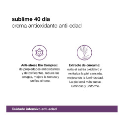 Sublime 40 día Crema Antioxidante Anti edad 50 ml Bella Aurora