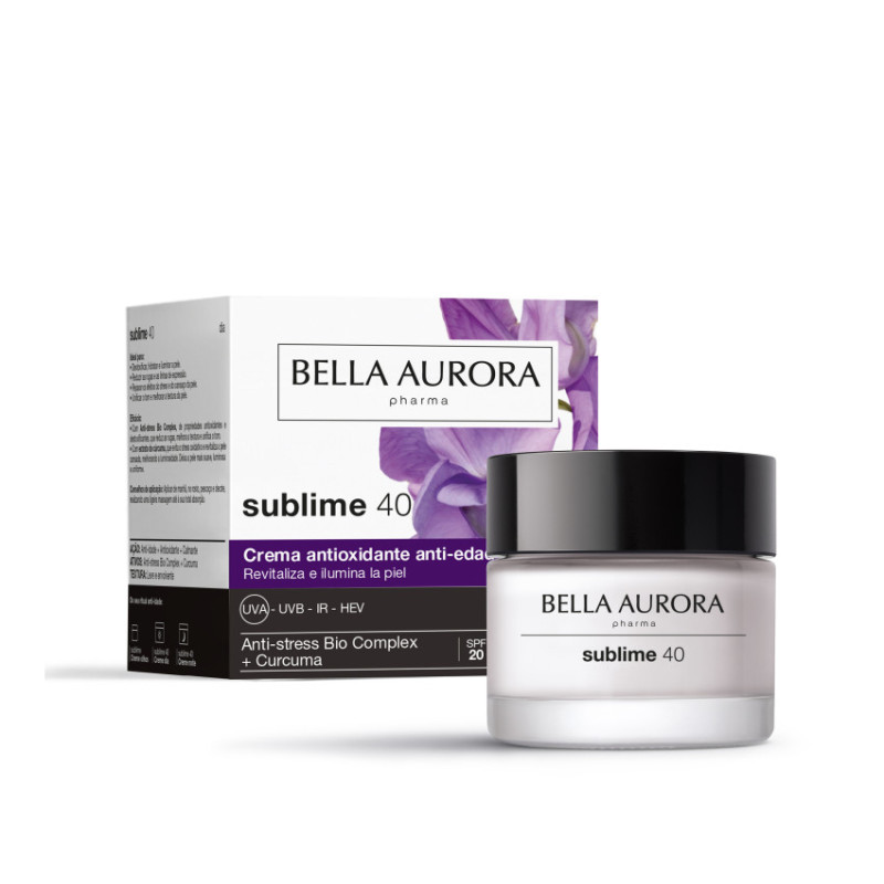 Sublime 40 día Crema Antioxidante Anti edad 50 ml Bella Aurora