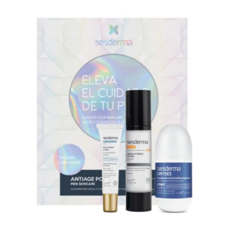 Sesderma Pack Men Locion Facial Revitalizante 50ml + Hidraloe Contorno Ojos 15ml + Dryses Desodorante 75ml