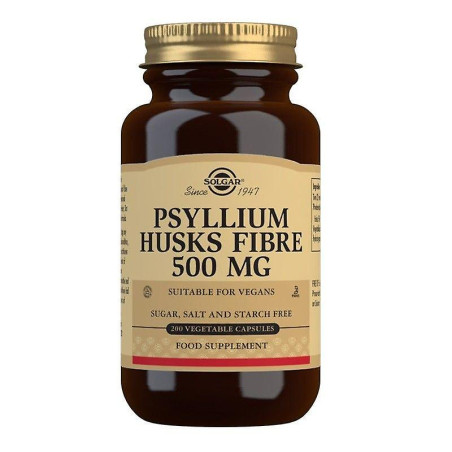 Solgar Psyllium Fibra Cáscara 500mg 200 Vegicaps