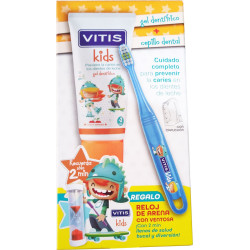 Vitis Kids Pack Cepillo + Gel cereza 50 ml + Regalo