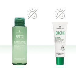 Biretix Rutina Tratamiento Piel Acneica Moderada Oil Control 100ml + Triactive 50ml