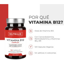 Nutralie Vitamina B12 Complex 2000 Mcg Cansancio 120 Comprimidos