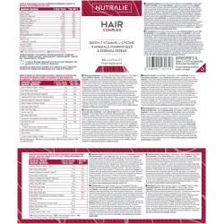 Nutralie Hair Complex + Biotina Vitaminas Para El Cabello 90 Cápsulas
