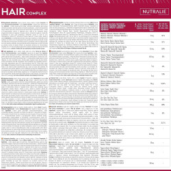 Nutralie Hair Complex + Biotina Vitaminas Para El Cabello 90 Cápsulas