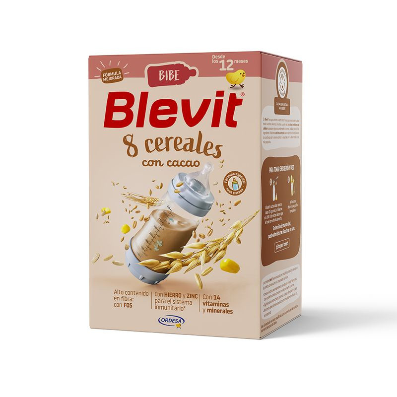 Blevit Bibe 8 Cereales Con Cacao 500 Gramos