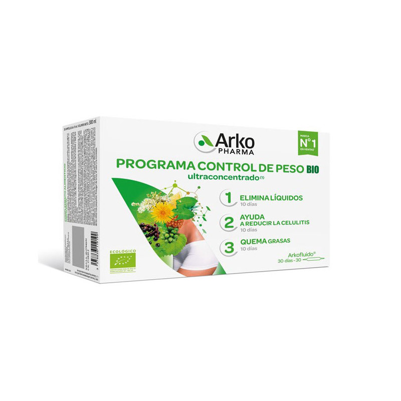 Arkofluido Programa Control de Peso Bio 30 Ampollas x 10ml Arkofluido Programa Control de Peso Bio 30 Ampollas x 10ml