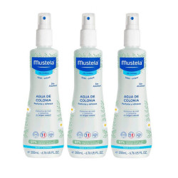 Mustela Agua de Colonia Sin Alcohol 200 ml Triplo Ahorro