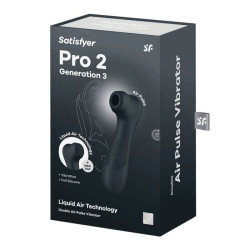 Satisfyer Pro 2 Generación 3 Liquid Air Technology - Negro