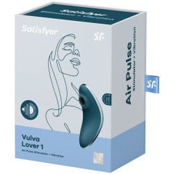 Satisfyer Estimulador Y Vibrador Vulva Lover 1 Azul