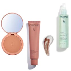 Caudalie Maquillaje Clean Vinocrush Polvos 8.5 g + Crema con Color Tono 5 30ml + Aceite Limpiador 75ml