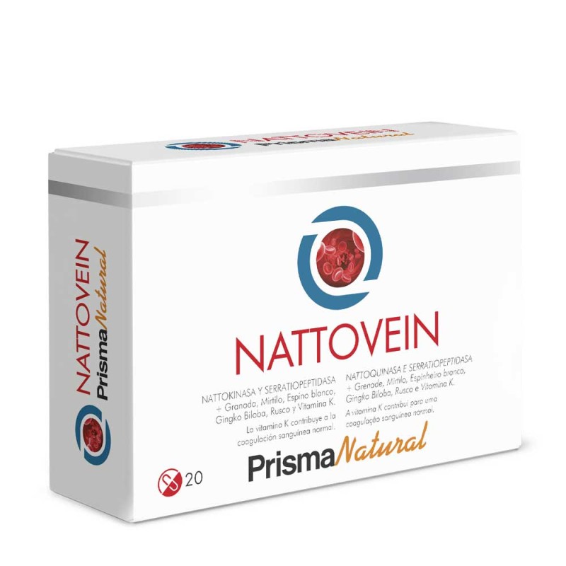 Prisma Natural Nattovein 20 Cápsulas