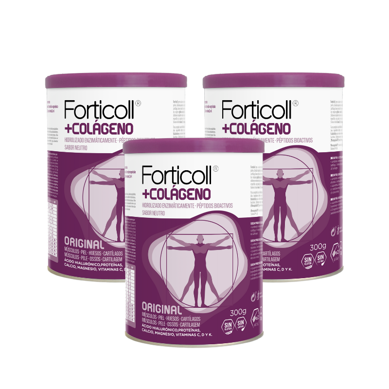 Forticoll Colageno Bioactivo 300g No Bio Triplo Promocion