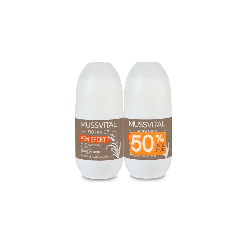 Mussvital Botanics Desodorante Nature 75ml + 75ml Duplo Promoción