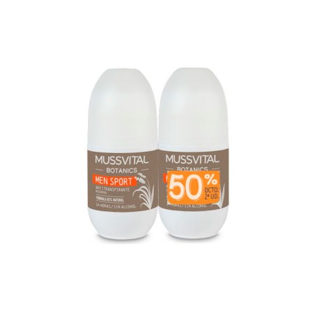 Mussvital Botanics Desodorante Hombre Men 75ml + 75ml Duplo Promoción