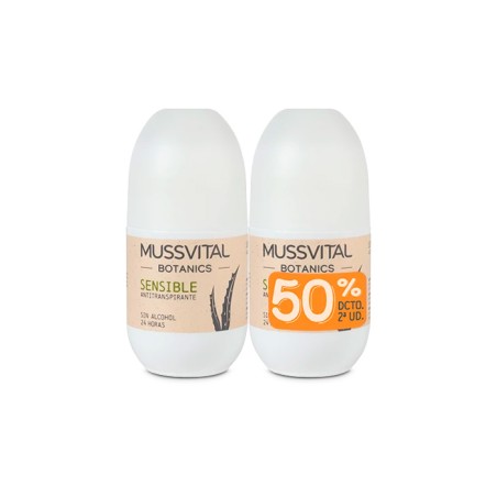 Mussvital Botanics Desodorante Sensible 75ml + 75ml Duplo Promoción