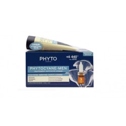 Phytocyane Men Hombre Ampollas Tratamiento Anticaída 12 Unidades + Champú 100ml