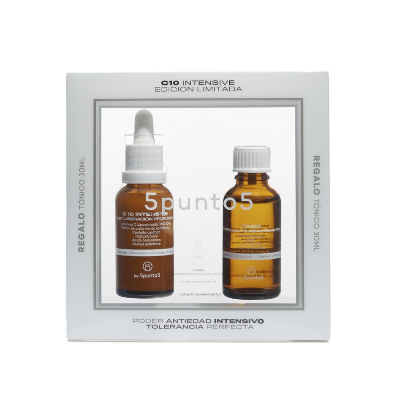 5Punto5 Beauty Box C10 Intensive 30ml + Regalo Tónico Equilibrante 30 ml 5Punto5 Beauty Box C10 Intensive 30ml + Regalo Tónico Equilibrante 30 ml
