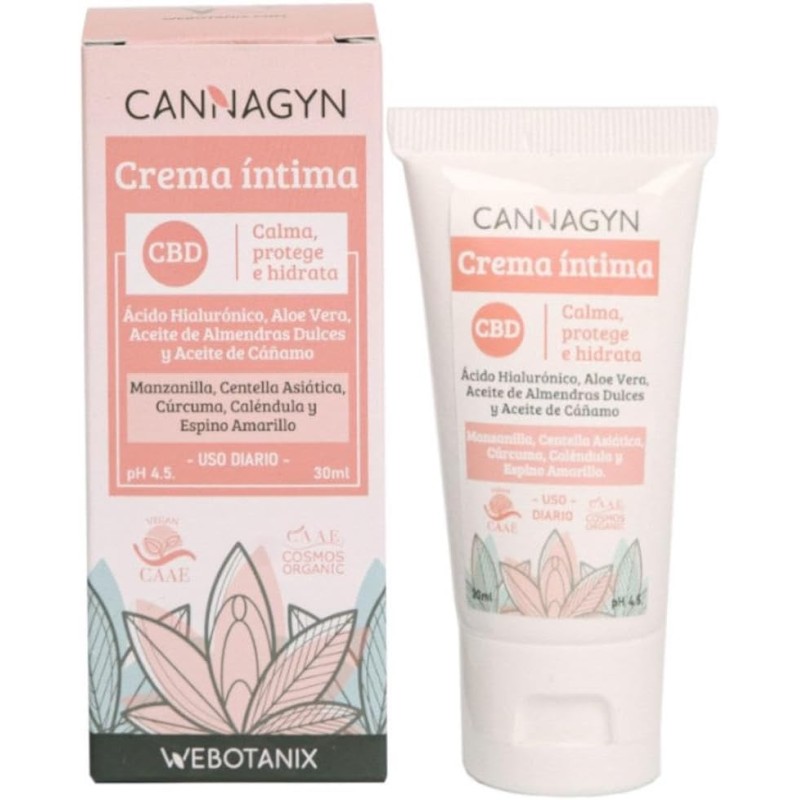 WeBotanix Cannagyn Crema íntima BIO 30ml