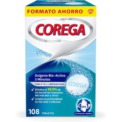 Corega Oxígeno Biactivo 108 comprimidos efervescentes