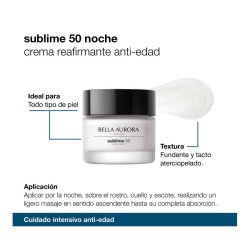 Bella Aurora Sublime 50 Noche Crema Reafirmante Anti Edad 50Ml