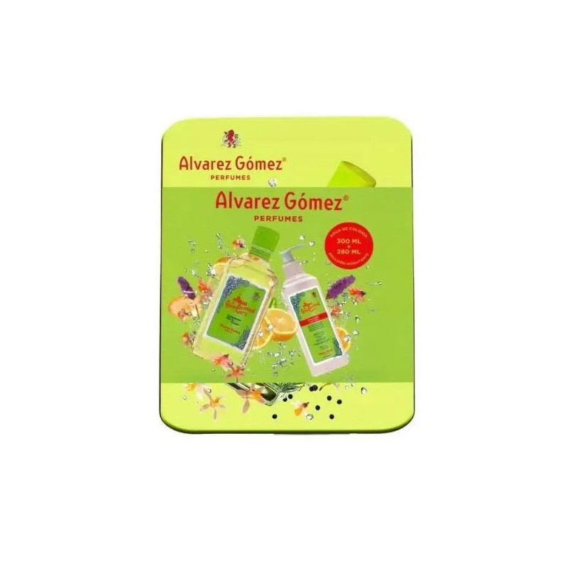 Alvarez Gómez Lata Agua De Colonia Concentrada Lima 300 Ml + Emulsión 280 Ml Alvarez Gómez Lata Agua De Colonia Concentrada Lima 300 Ml + Emulsión 280 Ml