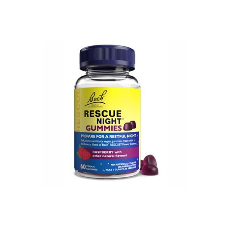 Bach Rescue Night Gummies 60 Gominolas Frutos Rojos