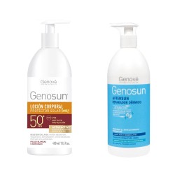 Genosun Pack Family Fotoprotector Loción Corporal SPF50 400ml + Reparador Post Solar 400ml