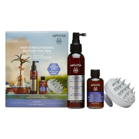 Apivita Loción Anticaída + Regalo Champú Tonificante Hombre 75ml + Cepillo
