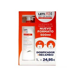 Leti At4 Gel Baño Dermograso 500ml + Recambio 500ml