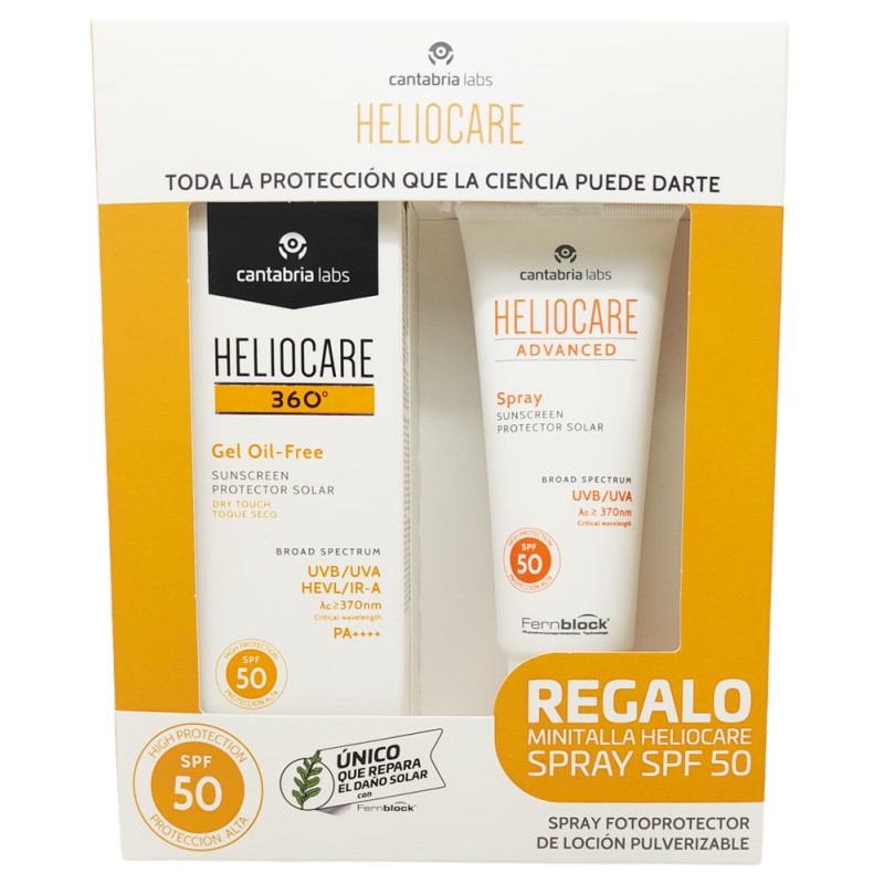 Heliocare 360 Gel Oil Free Spf 50 50 ml + Advanced Spray SPF50 75ml Heliocare 360 Gel Oil Free Spf 50 50 ml + Advanced Spray SPF50 75ml
