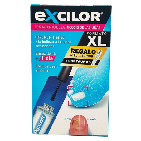 Excilor Hongos Uñas 7ml Formato XL + Cortauñas de regalo