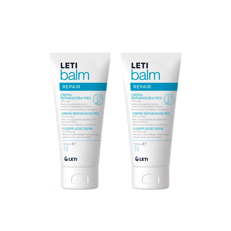 Letibalm Crema Reparadora de Pies 100 ml + 100 ml Duplo Promoción Letibalm Crema Reparadora de Pies 100 ml + 100 ml Duplo Promoción