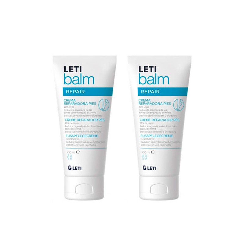 Letibalm Crema Reparadora de Pies 100 ml + 100 ml Duplo Promoción