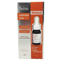 Avene Solar Antiedad Color SPF50+ 50ml + Miniserum Vitamin Activ Cg 10ml