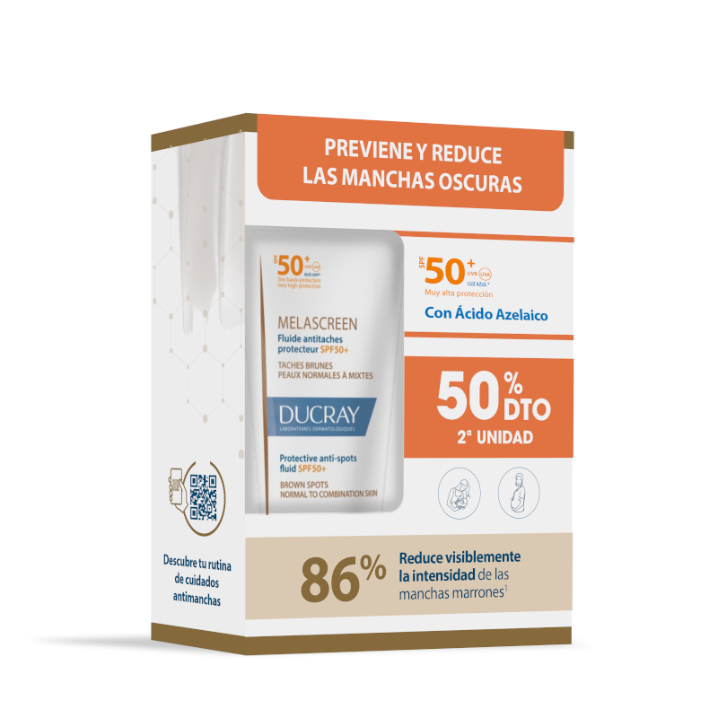 Ducray Melascreen Fluido SPF50 + 40ml + 40ml Duplo Promoción Ducray Melascreen Fluido SPF50 + 40ml + 40ml Duplo Promoción