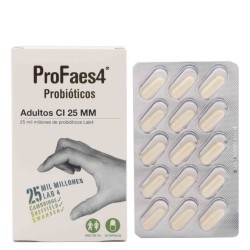 Profaes4 Probióticos Adultos 25 mm 30 Cápsulas